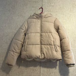 Khaki Puffer Jacket